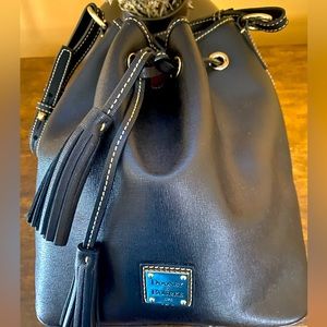 Authentic Black Dooney & Bourke Florentine Bucket Bag